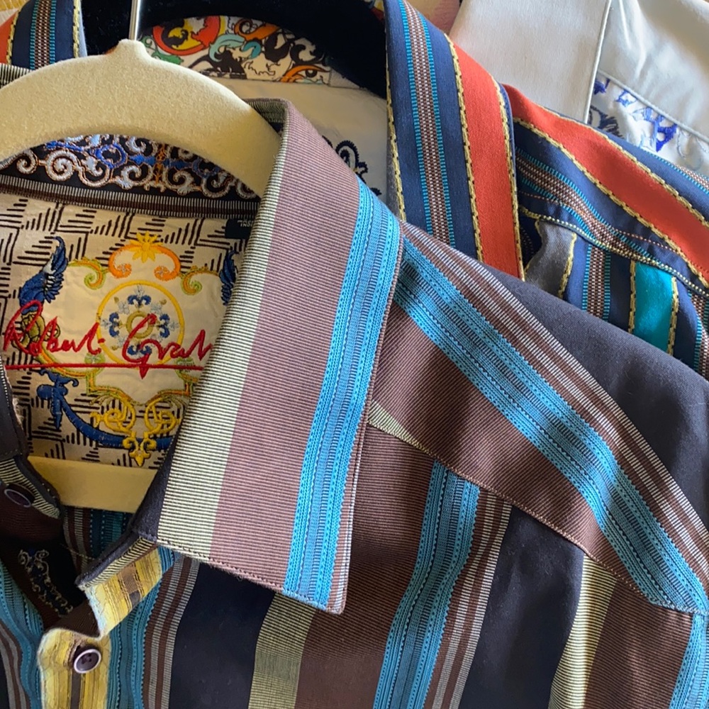 Robert graham button collared dress shirt